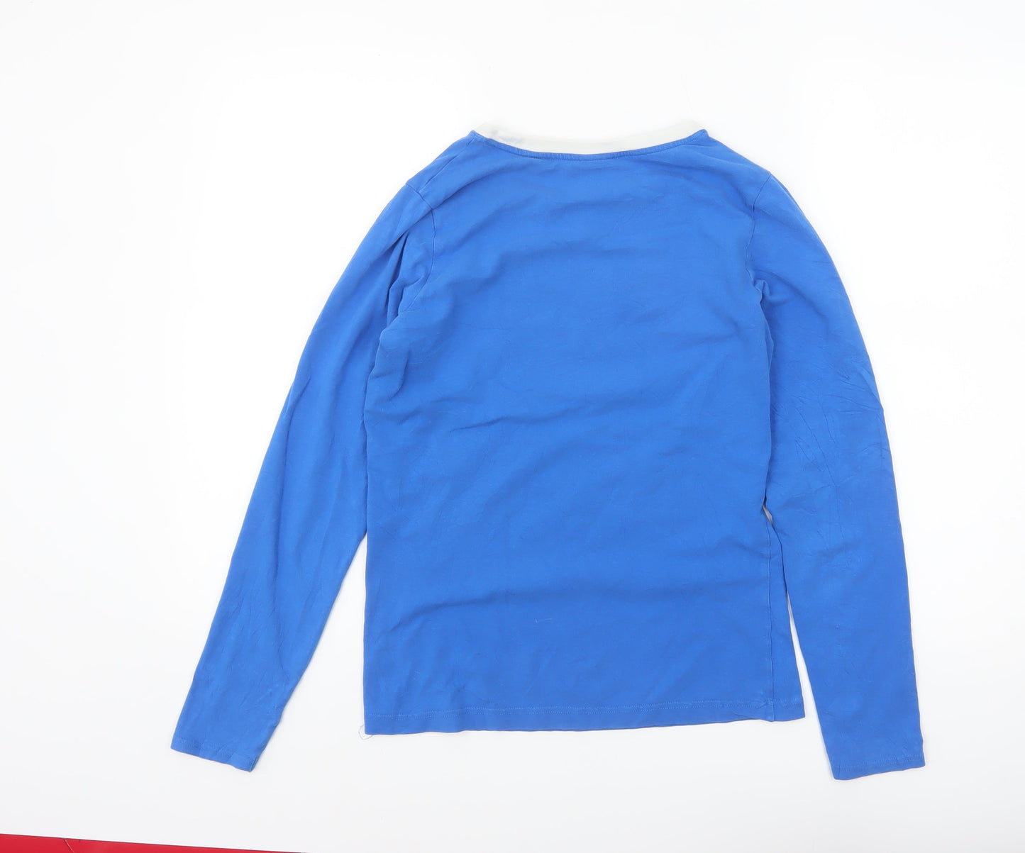 Björn Borg Womens Blue Long Sleeve Cotton Stretch T-Shirt L