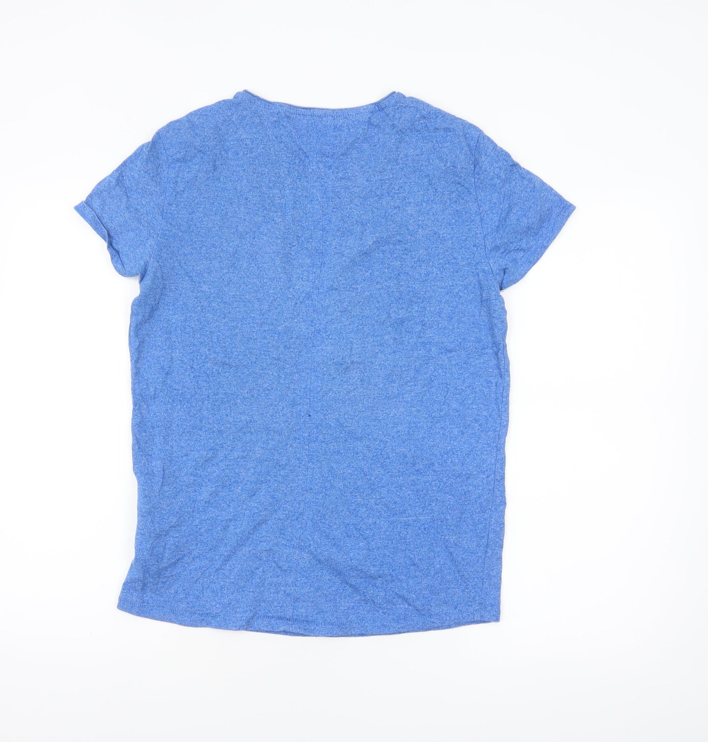 Tommy Hilfiger Men Blue S Short Sleeve Crew Neck Cotton T-Shirt