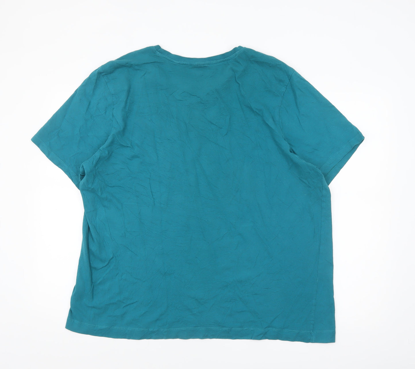 Slazenger Men's Blue 2XL Crew Neck Cotton Short Sleeve T-Shirt
