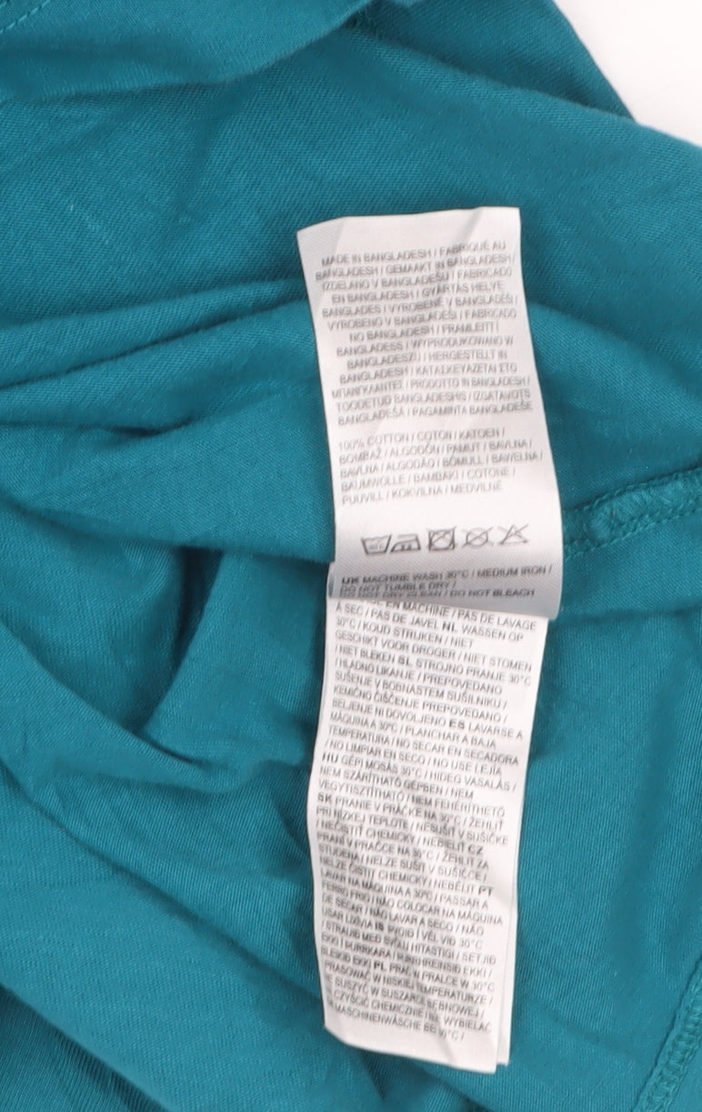 Slazenger Men's Blue 2XL Crew Neck Cotton Short Sleeve T-Shirt