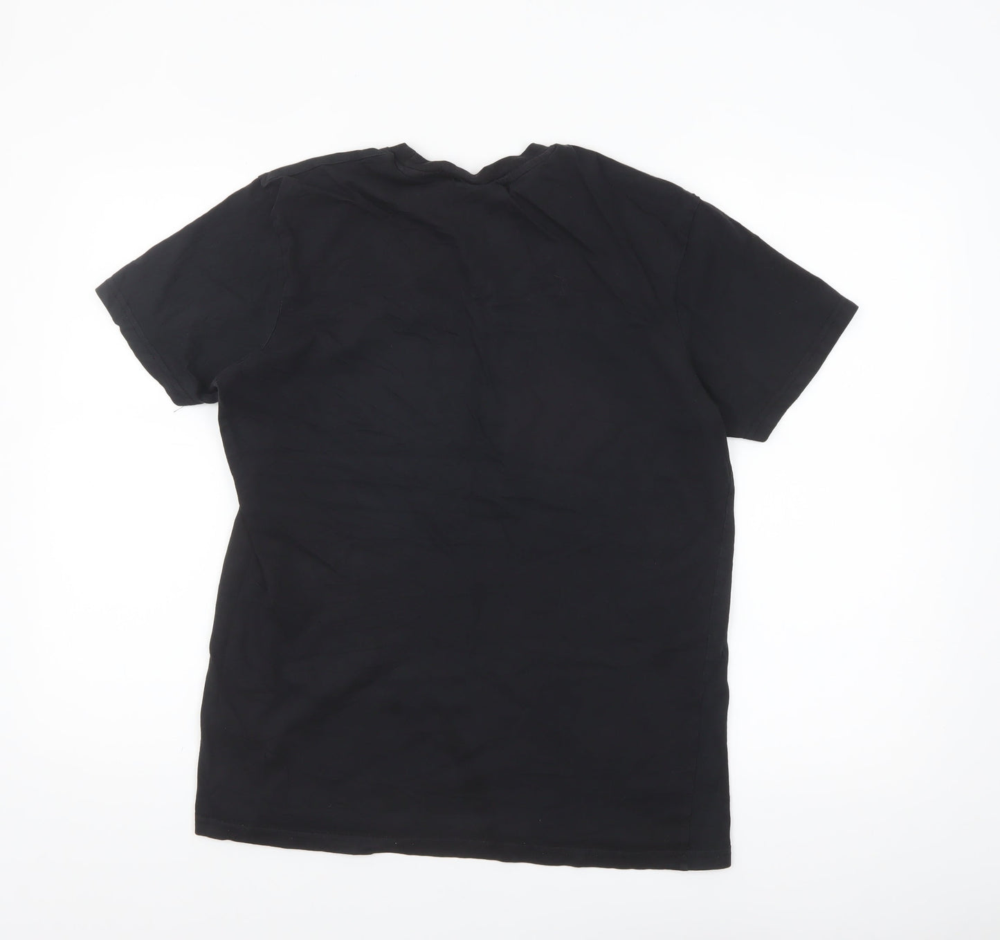 McKenzie Men's Black Crew Neck Short Sleeve Cotton T-Shirt Size M