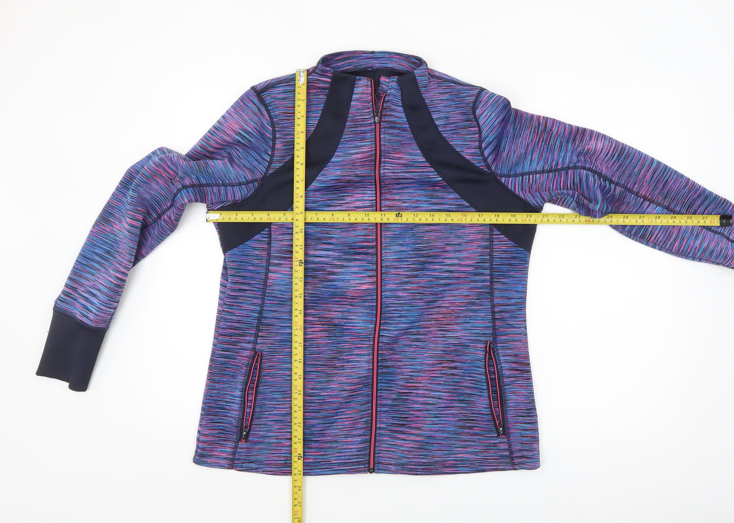 St. Bernard Women’s Multicoloured Track Jacket Size 12-14 Full Zip Sports Top