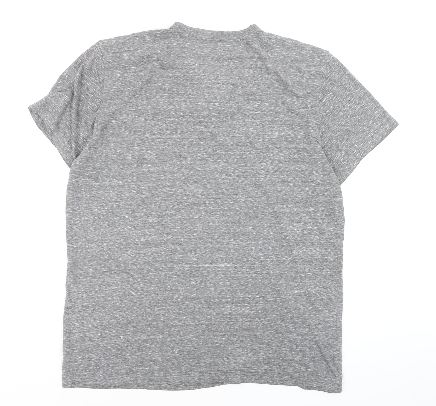 American Eagle Outfitters Men’s Grey Henley T-Shirt L Athletic Fit