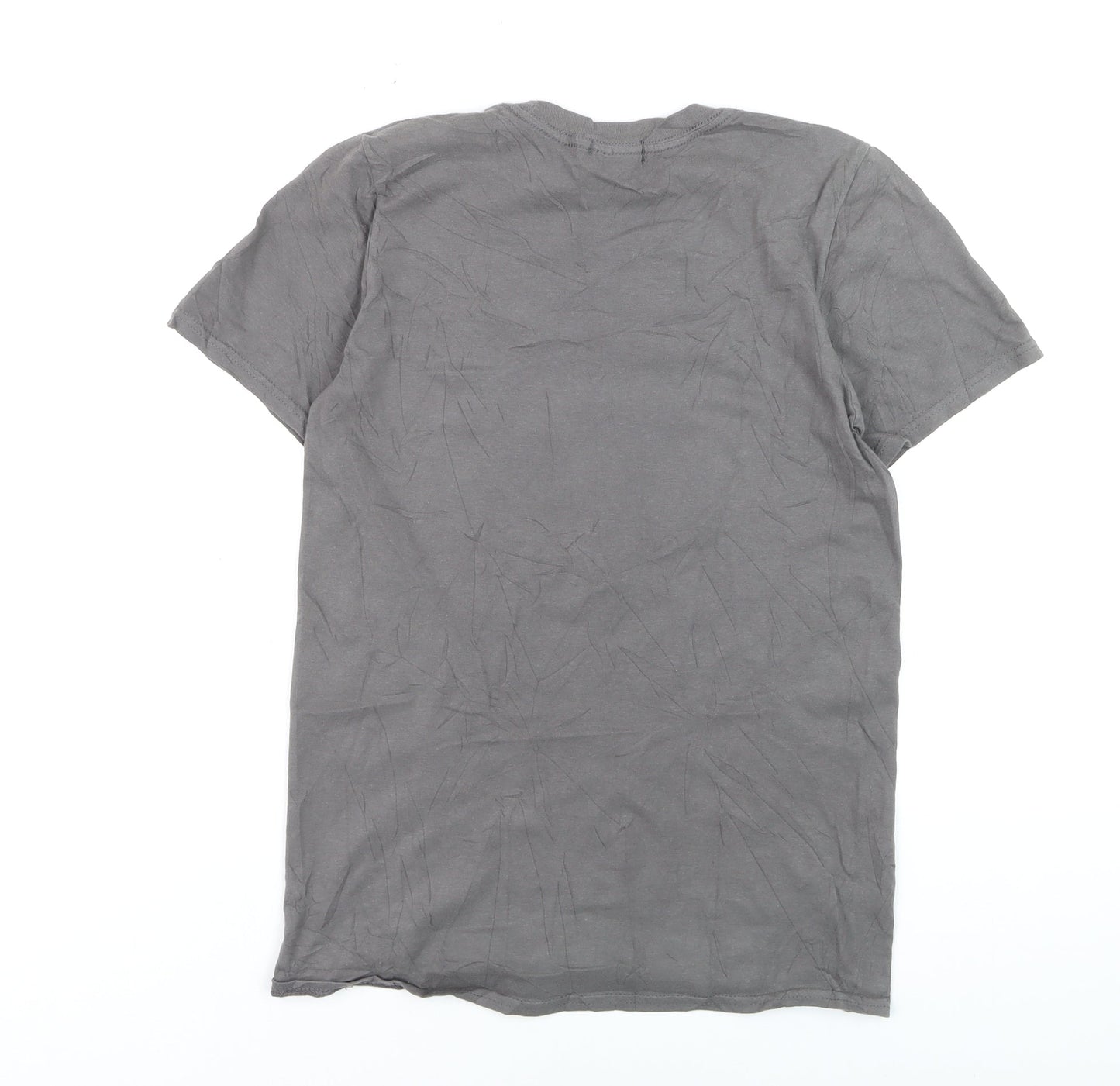PrettyLittleThing Women's Grey 'Anti Social Butterfly' Cotton T-Shirt XS