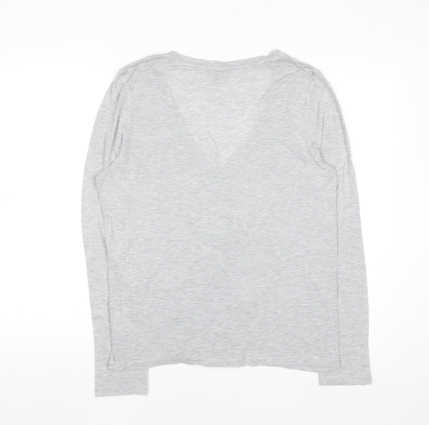 Hobbs Women's Grey V-Neck Button Cardigan XL Modal Blend