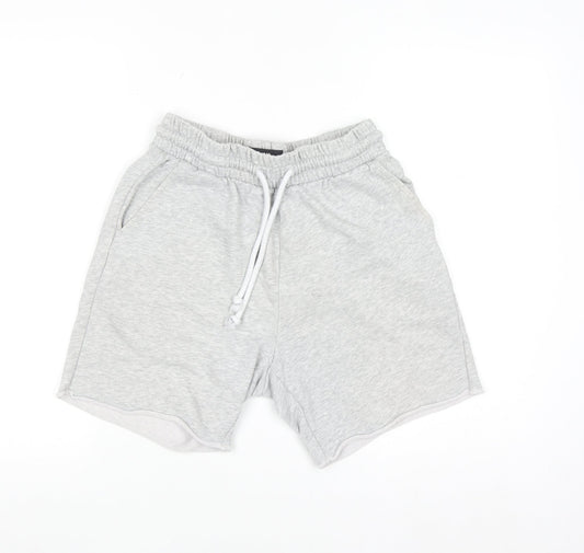 H&M Mens Grey Regular Fit Sweat Shorts Size S Casual Summer