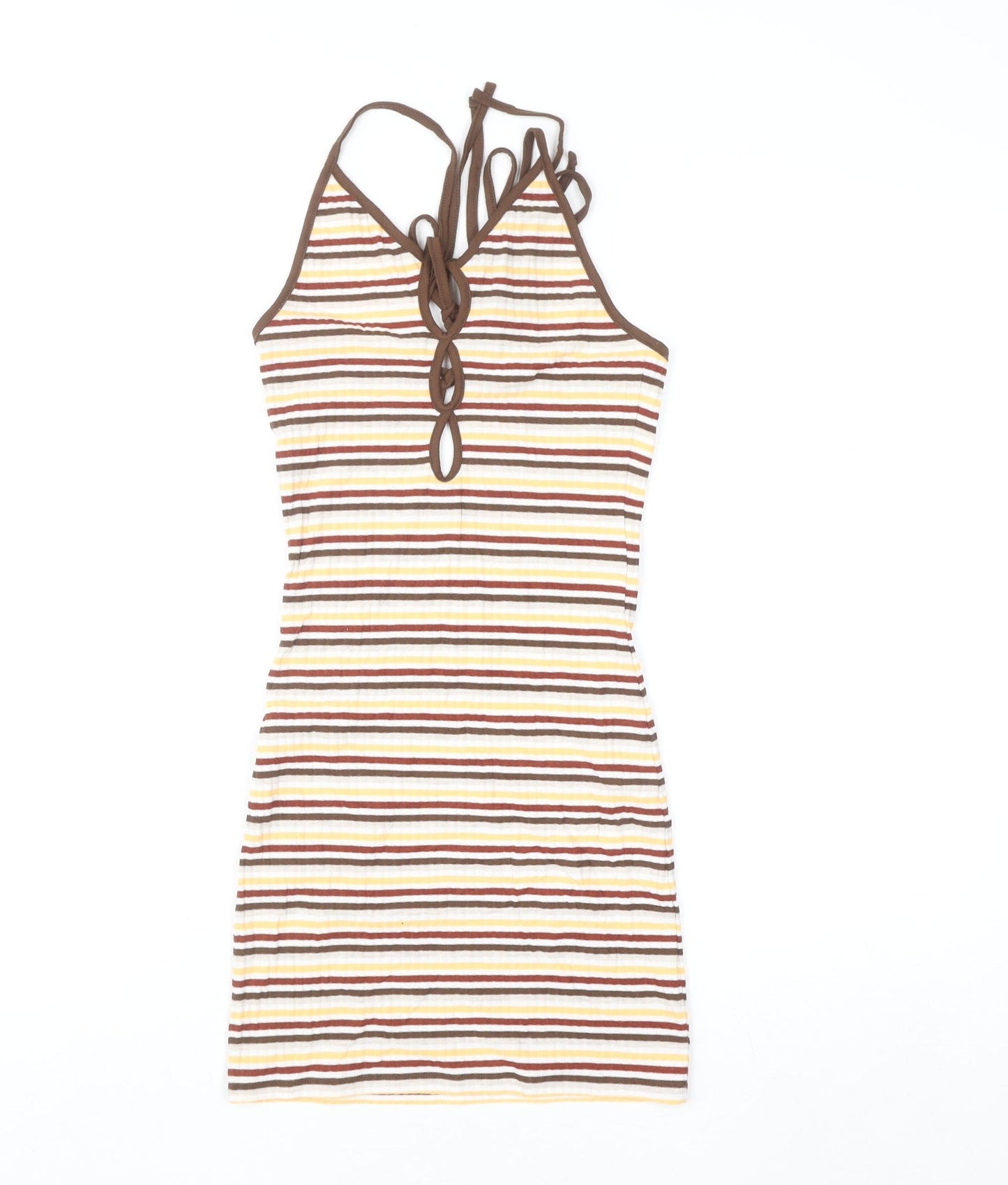 Neon & Nylon Women’s Multicoloured XS Halter Slip Dress