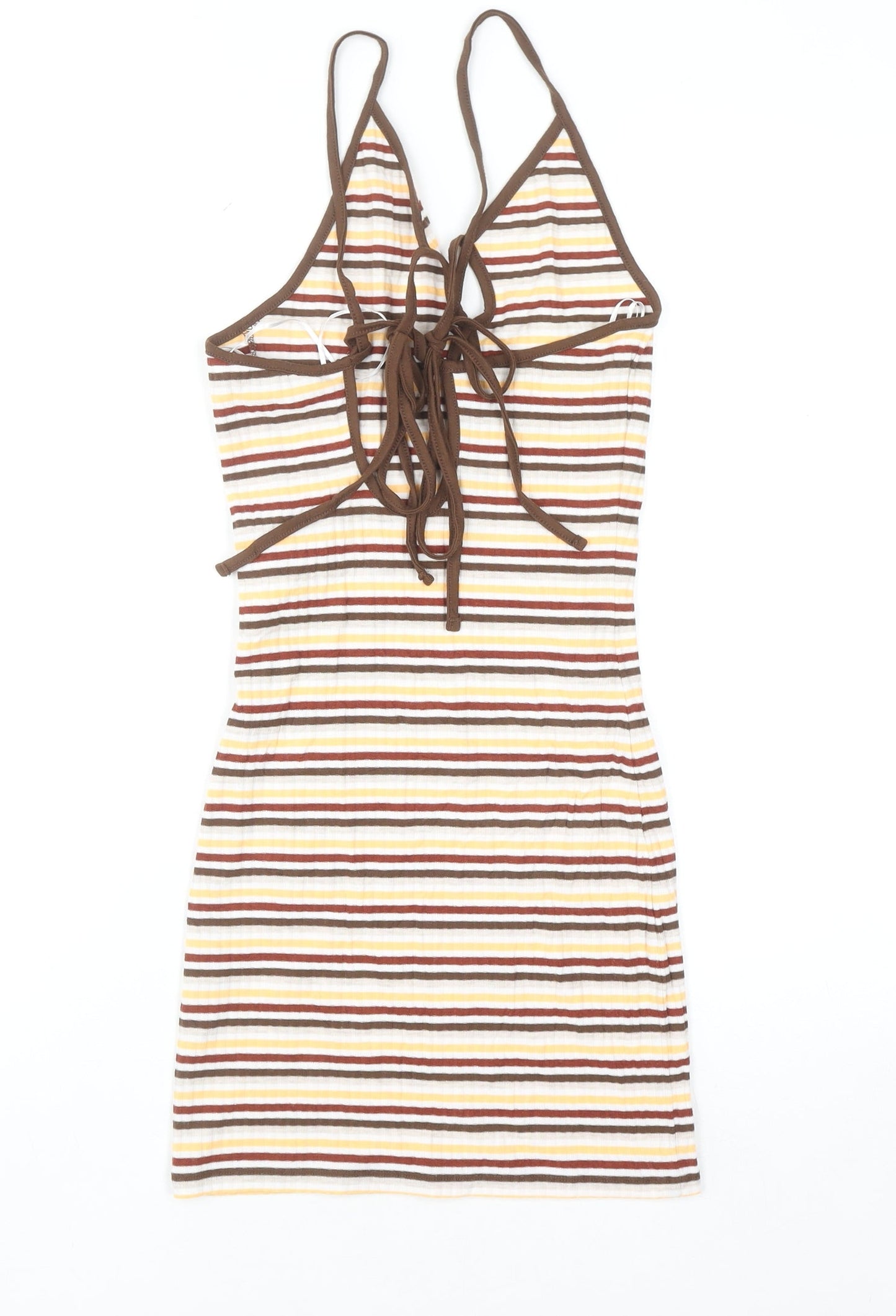 Neon & Nylon Women’s Multicoloured XS Halter Slip Dress