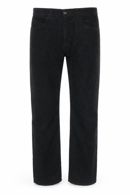 Blend Men's Black Corduroy Straight Leg Trousers Size 30 Regular