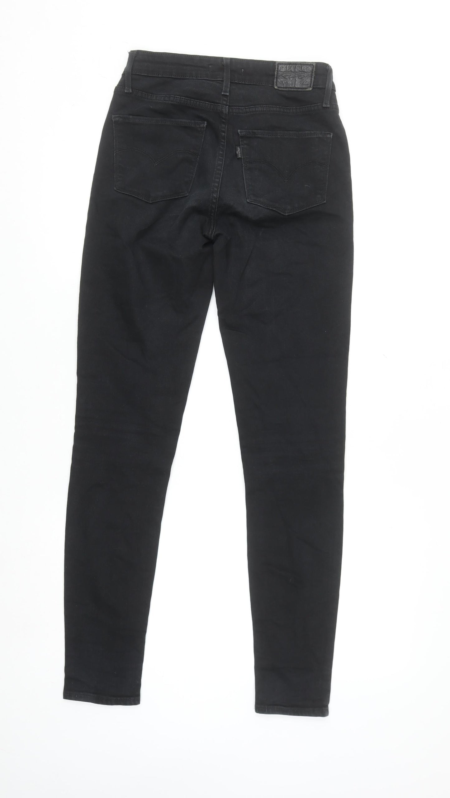 Levi's 721 High Rise Skinny Black Jeans Women Size 26 Regular Denim