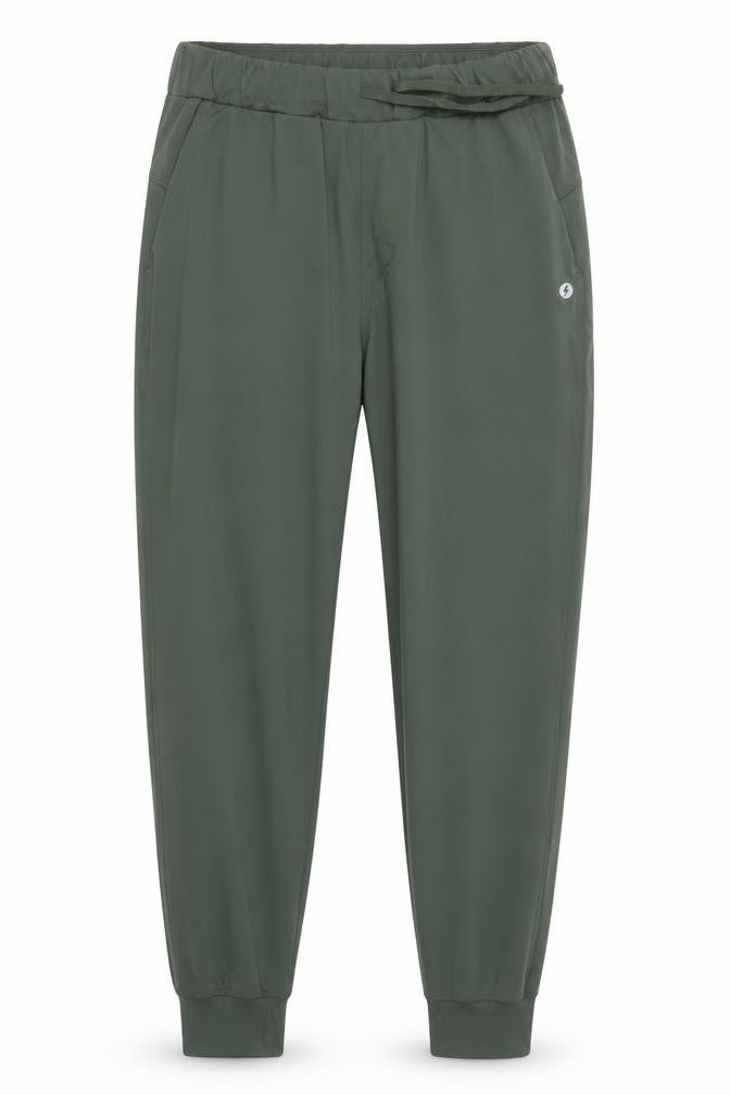 Powercut Men's Green L Jogger Activewear Trousers Stretch