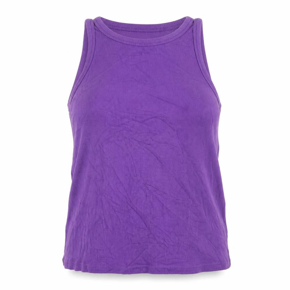 Next Women's Purple Cotton Elastane Tank Top UK 18