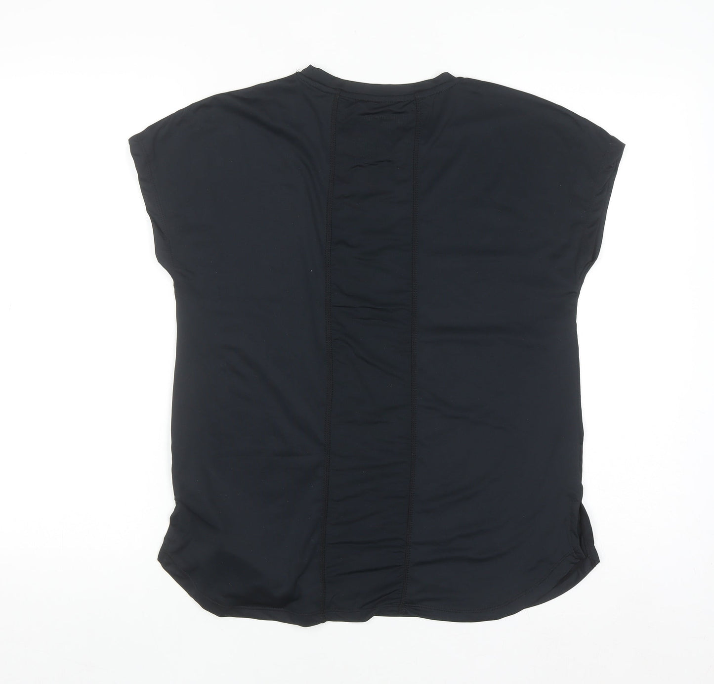 Dunnes Stores Womens Black XS Basic Short Sleeve Stretch T-Shirt