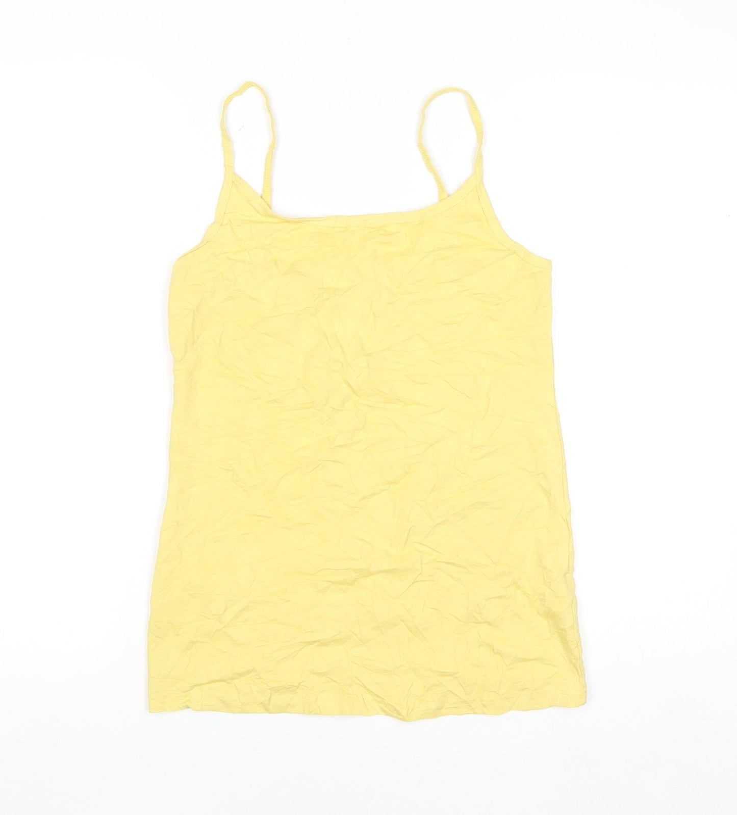 Papaya Women's Yellow Camisole Tank Top Size 12 Cotton Blend