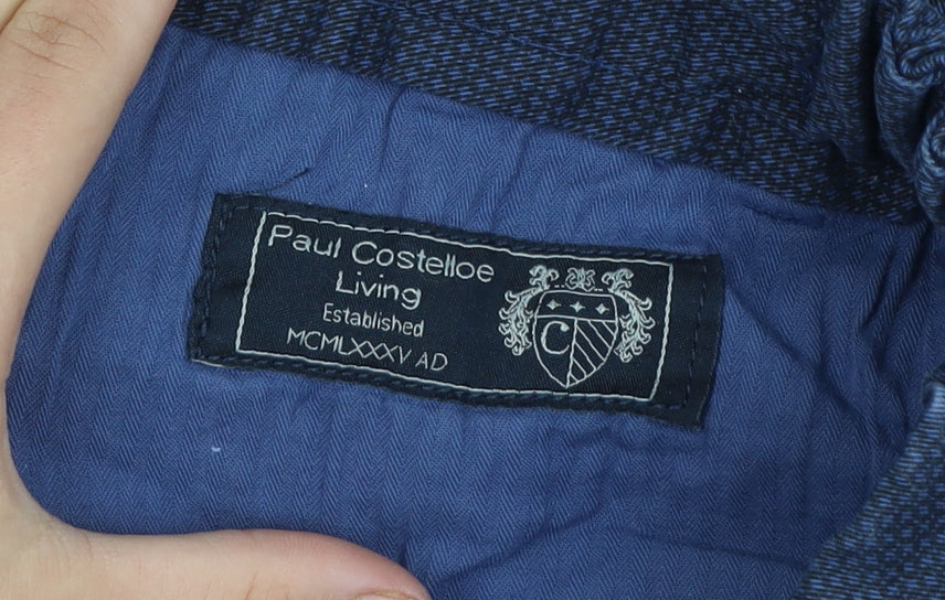 Paul Costelloe Men Blue Straight Fit Jeans 36W 31L Stretch Comfort