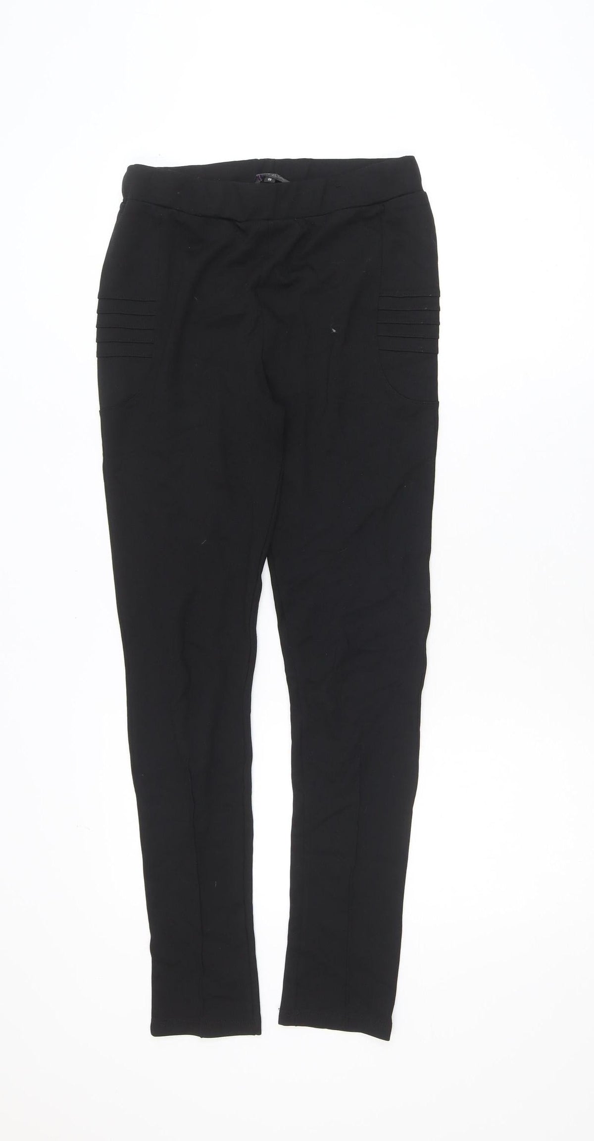 Savida Women’s Black Stretch Leggings Size 10 Mid Rise