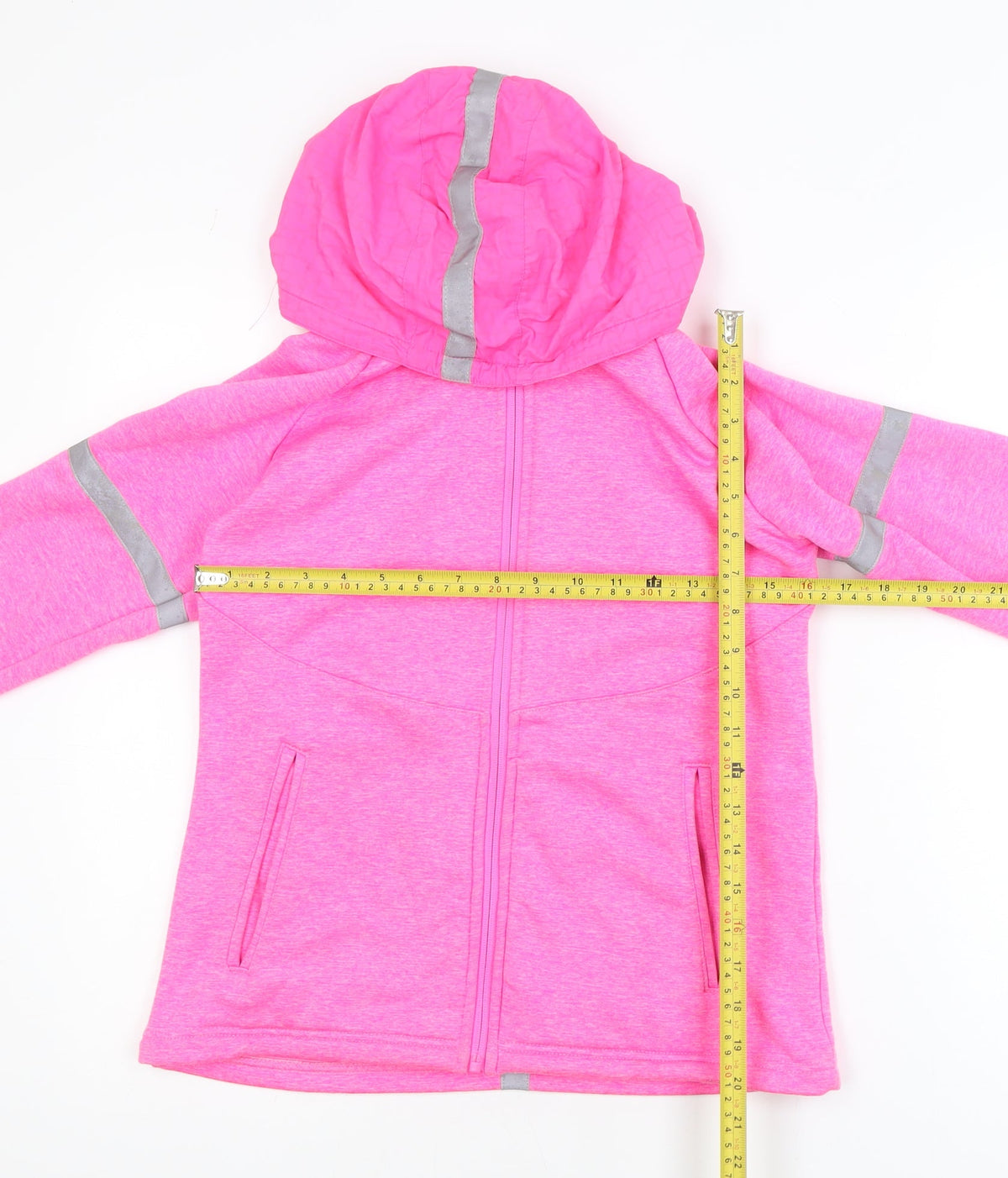 Dunnes Stores Women's Pink Hooded Full Zip Activewear Jacket Size 10