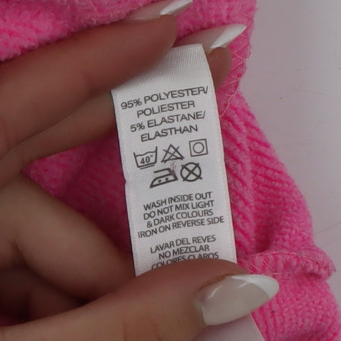 Dunnes Stores Women's Pink Hooded Full Zip Activewear Jacket Size 10