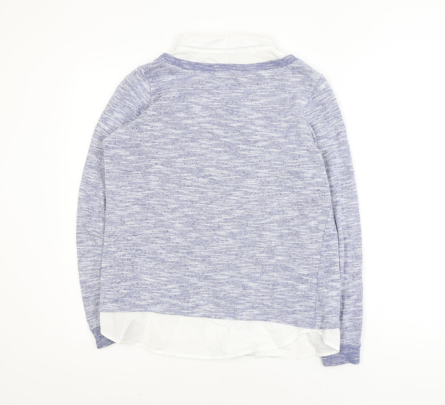 New Look Womens Purple Knit Pullover Jumper Size 12 Long Sleeve