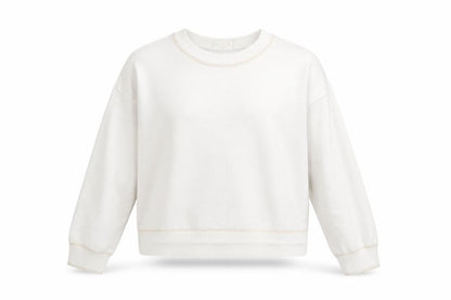 Savida Women Ivory Knit Crew Neck Pullover Jumper Size 14
