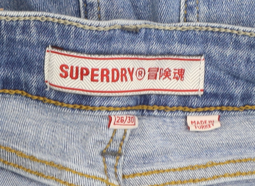 Superdry Women's Blue Skinny Stretch Jeans Size 26/30