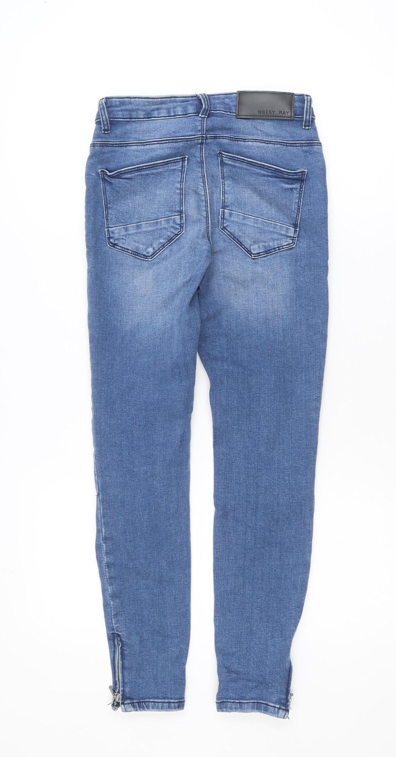Noisy May Women's Blue Skinny Jeans 26W 30L Slim Fit Denim