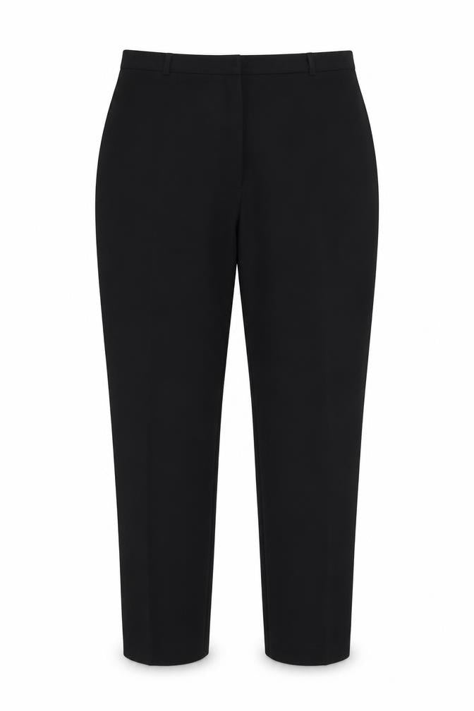 Dunnes Stores Womens Black Polyester Straight Leg Trousers Size 20