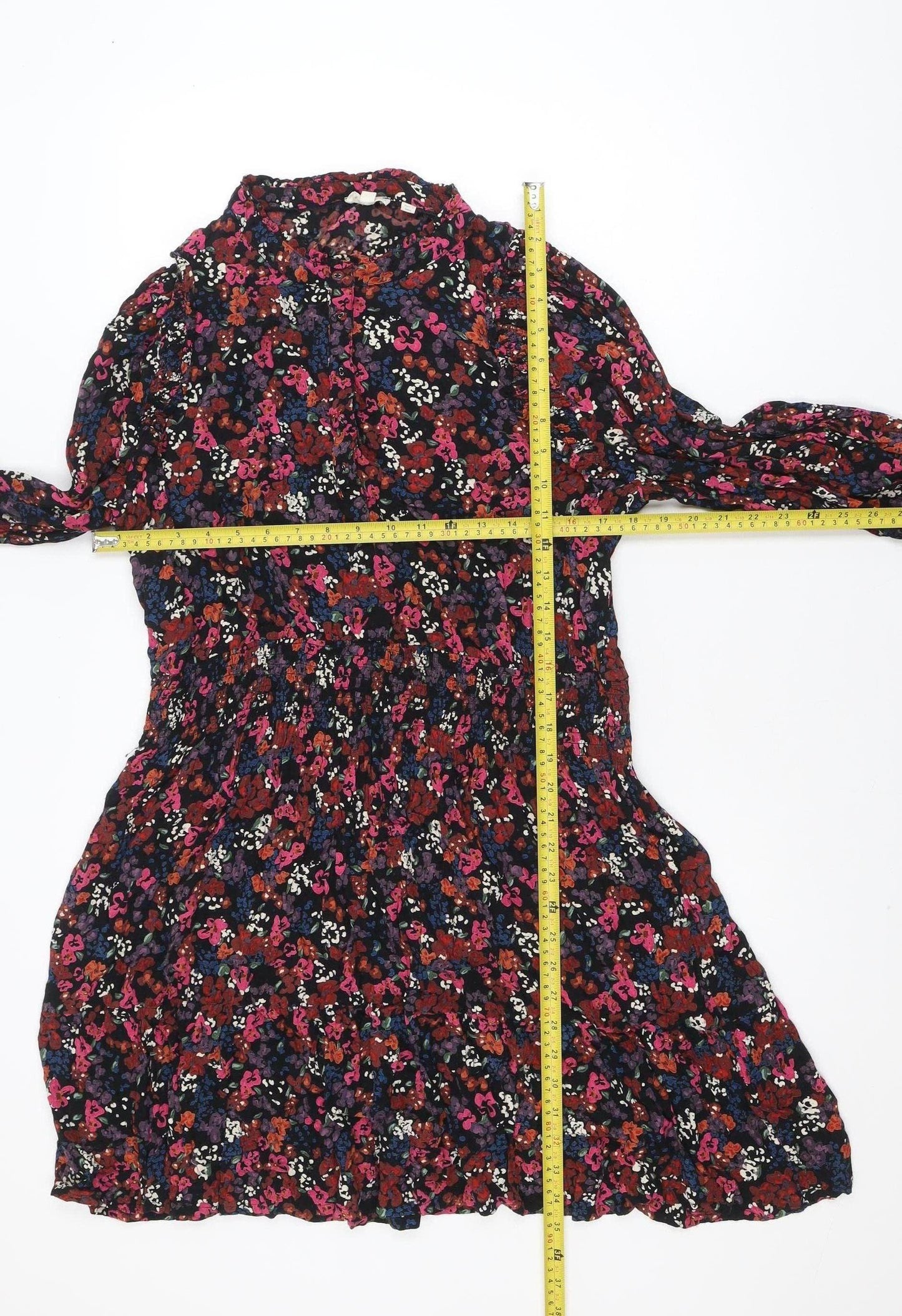 Fat Face Women's Multicoloured Floral Fit & Flare Dress Size 20