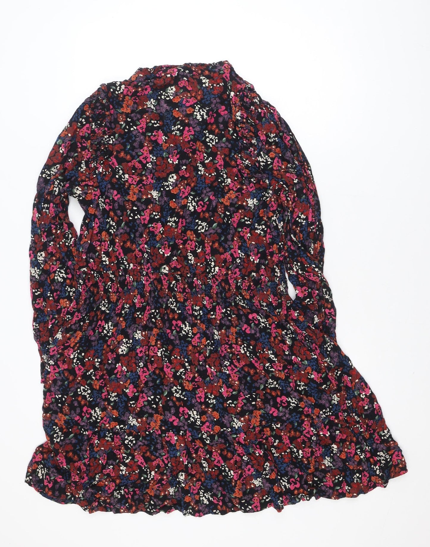 Fat Face Women's Multicoloured Floral Fit & Flare Dress Size 20