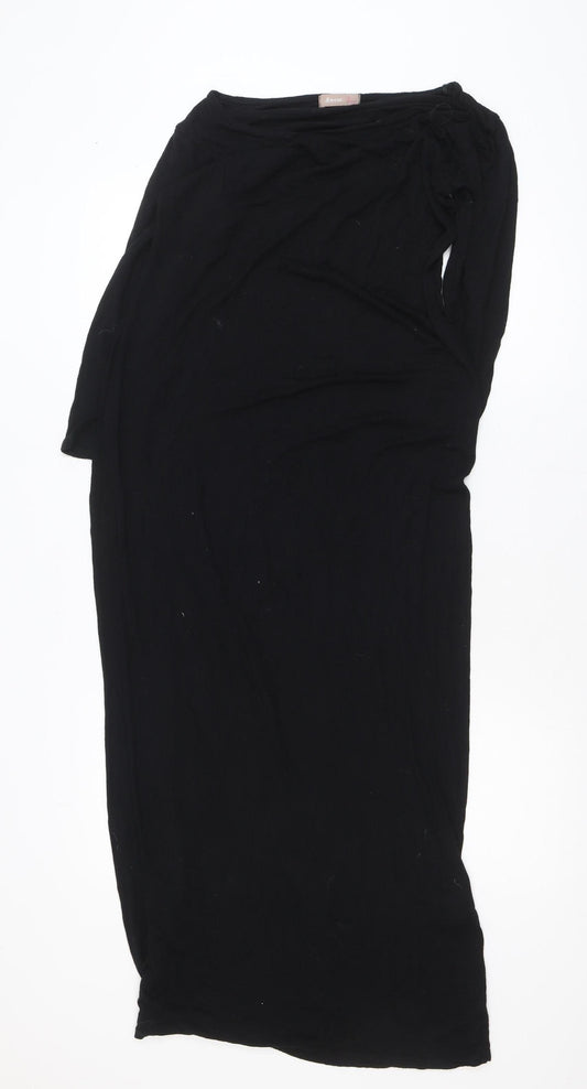 Awear Women’s Black Size 16 Jersey Maxi Dress 3/4 Sleeve