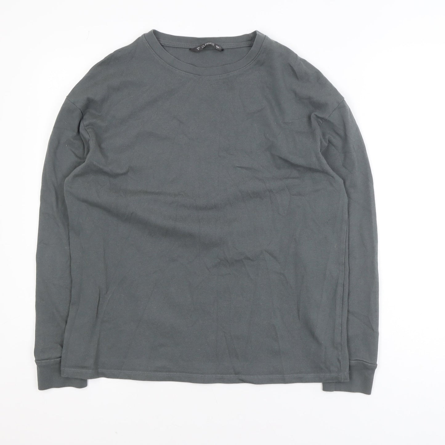 Dunnes Men's Grey Cotton Crew Neck Long Sleeve Pullover Jumper M