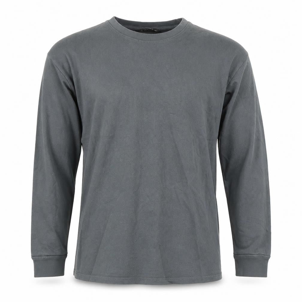 Dunnes Men's Grey Cotton Crew Neck Long Sleeve Pullover Jumper M