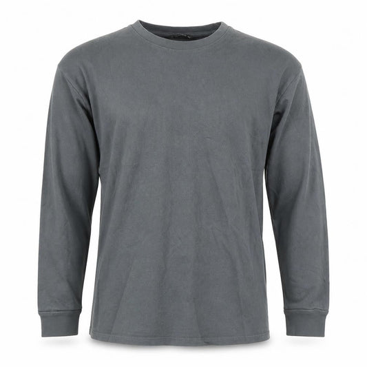 Dunnes Men's Grey Cotton Crew Neck Long Sleeve Pullover Jumper M