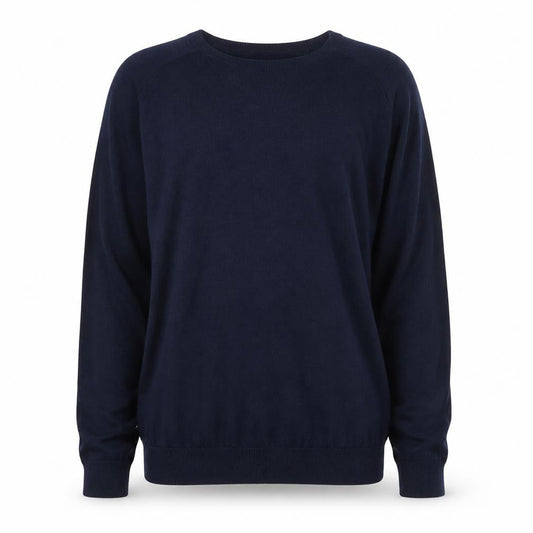 Next Men's Blue Cotton Blend Crew Neck Jumper Size M