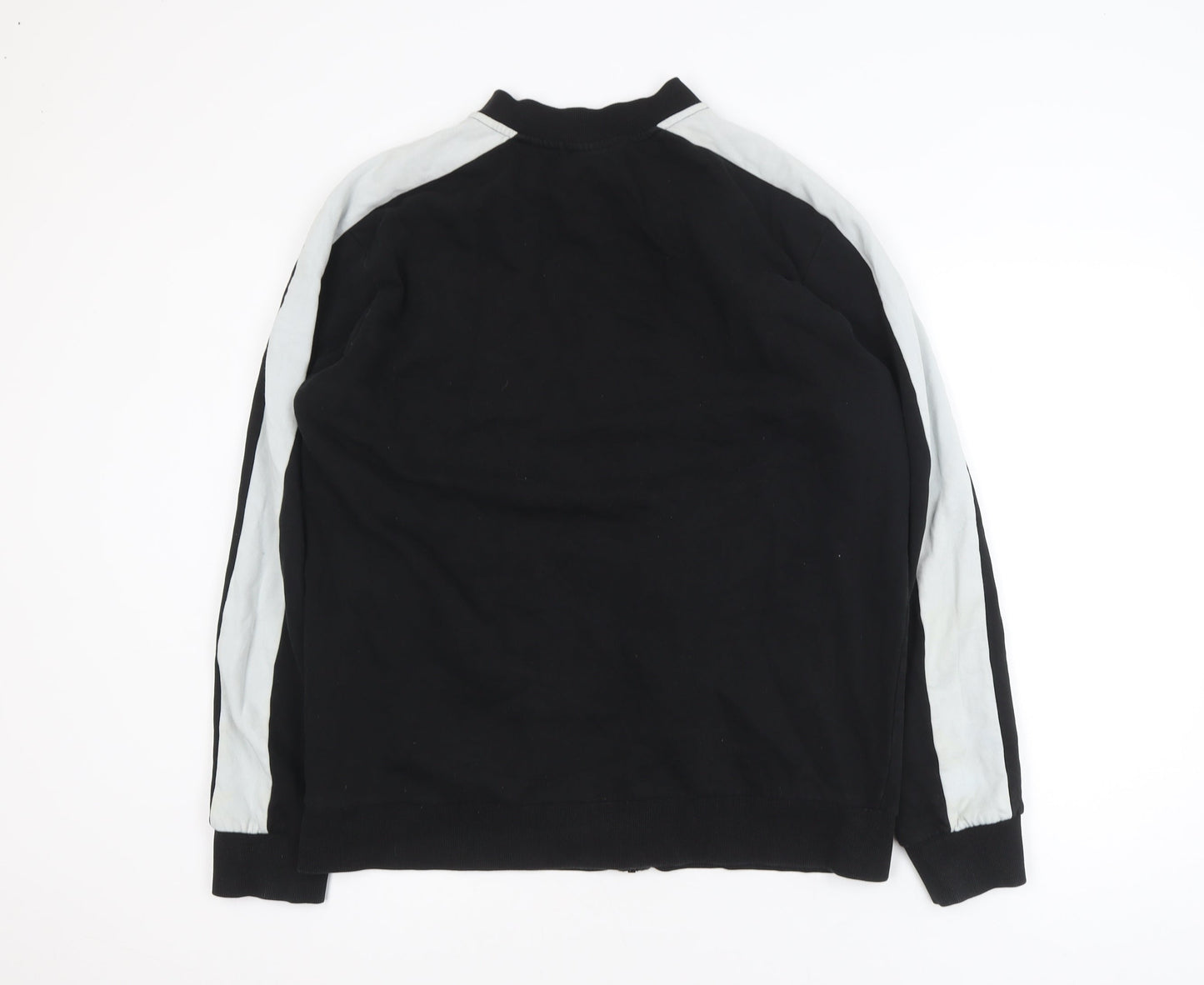 Jack & Jones Men’s Black XL Track Jacket Cotton Blend Full Zip
