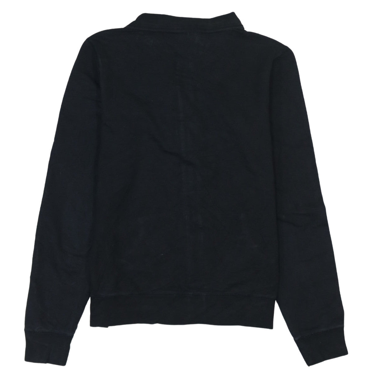 Fila Women Black Size 12 Track Jacket Full Zip Cotton Blend