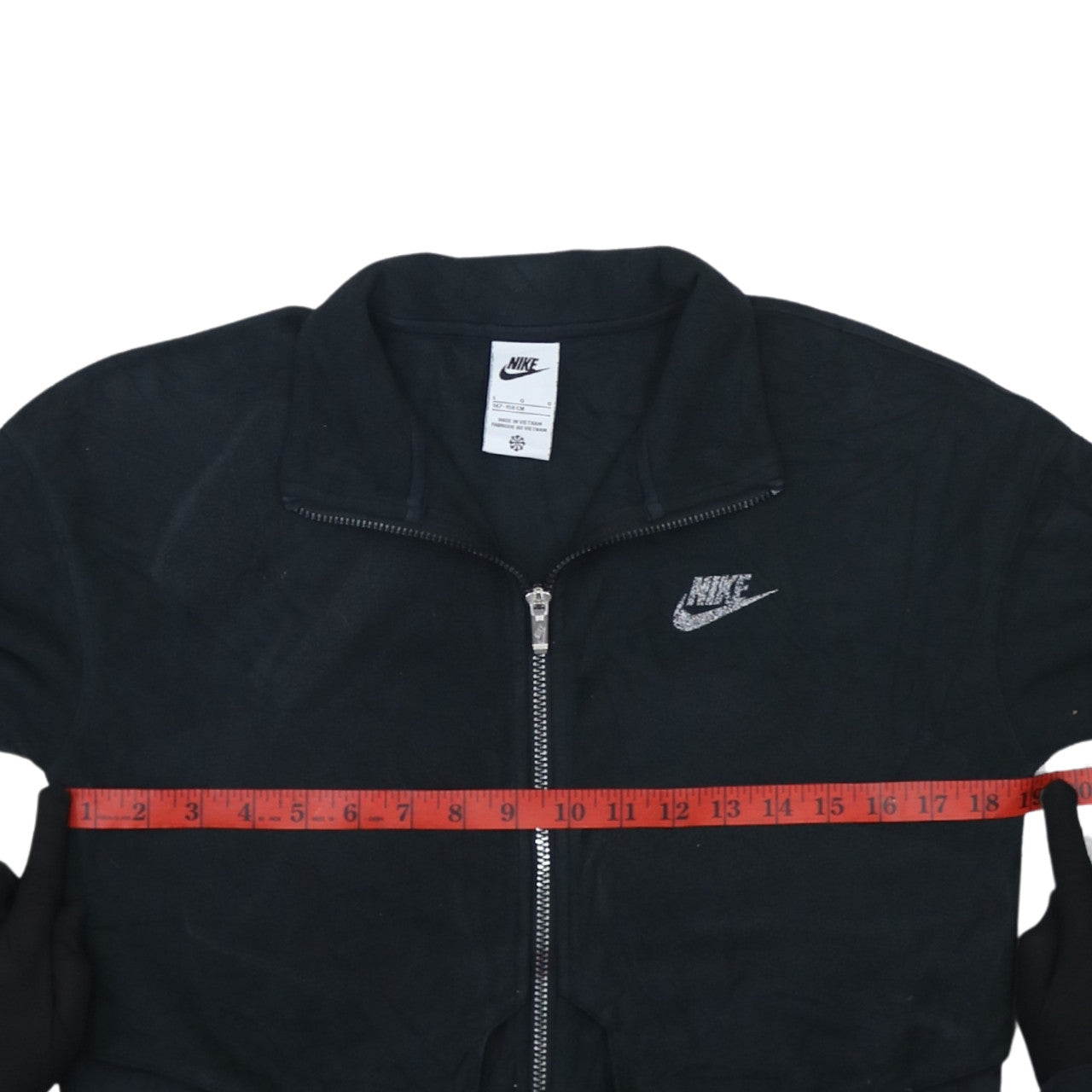 Nike Boys Black Fleece Track Jacket Size 12-13 Years Full Zip