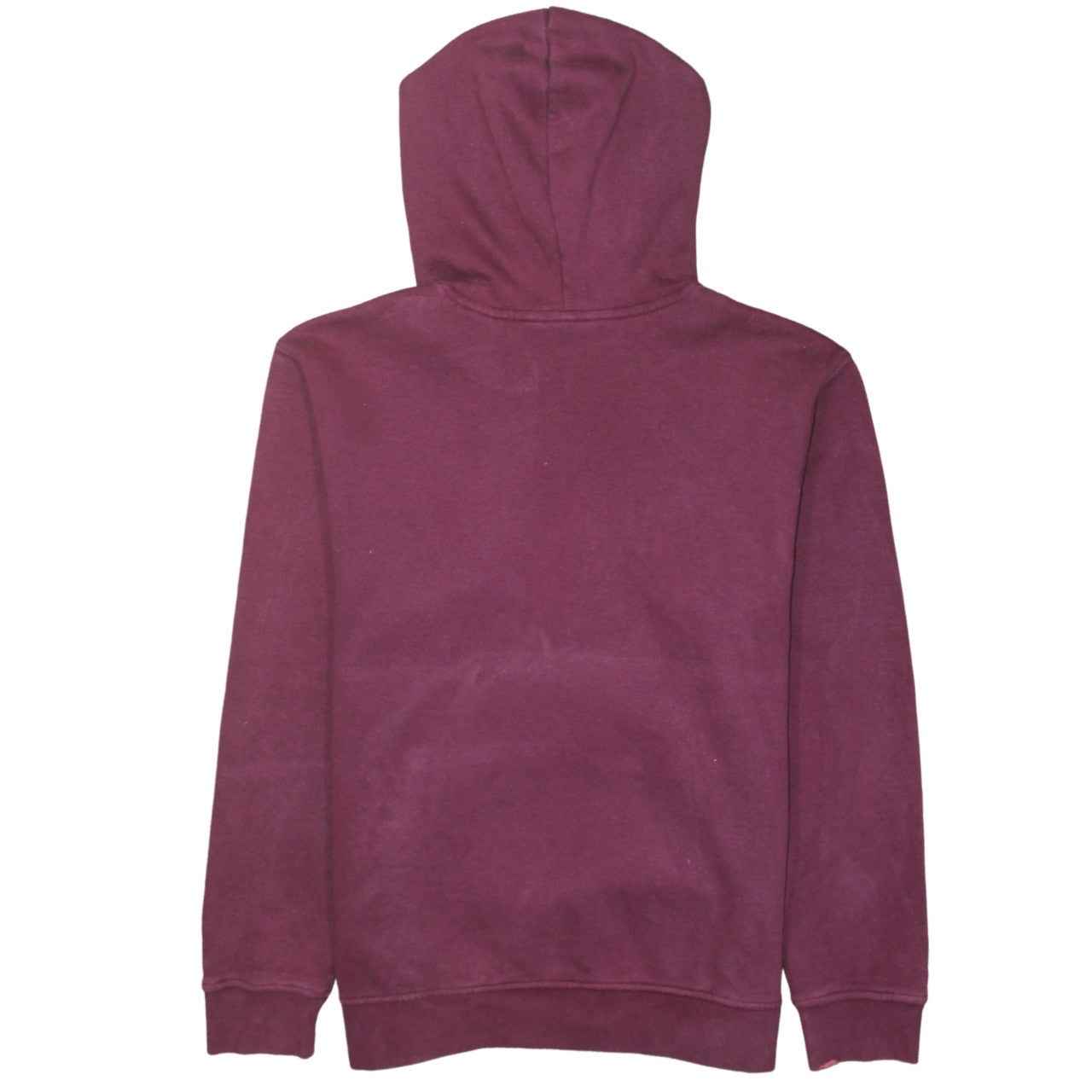 Adidas Women Burgundy Pullover Hoodie Size 16 Relaxed Fit