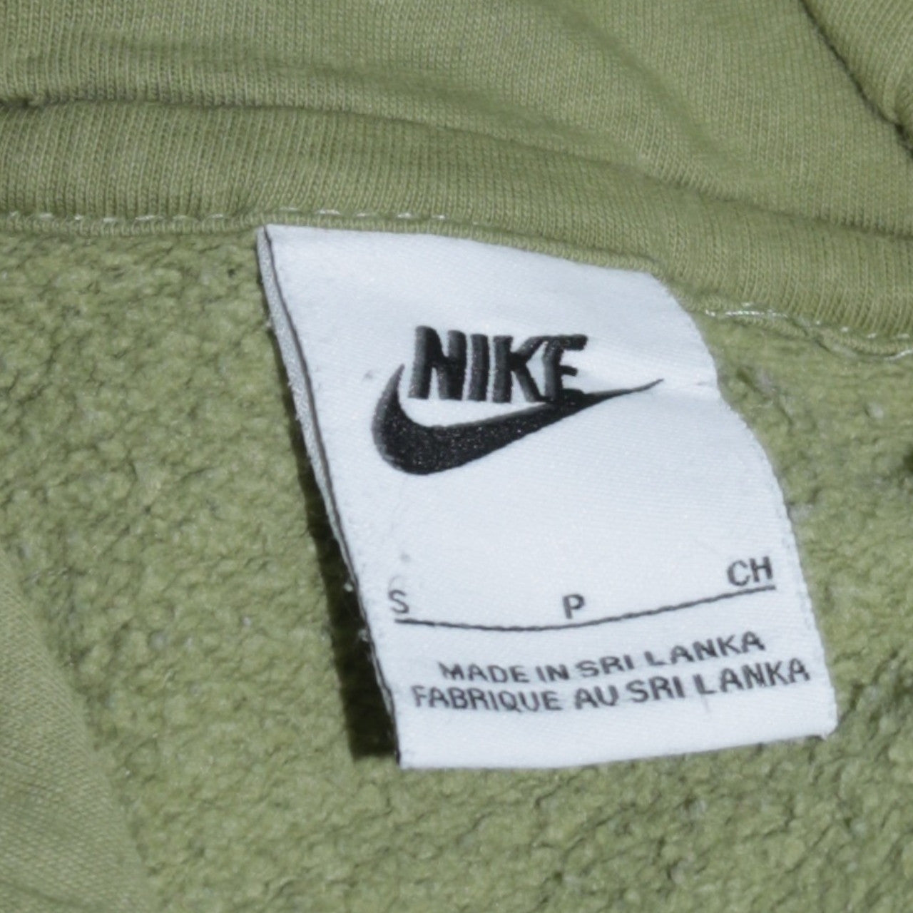 Nike Men’s Green Pullover Hoodie Size S Logo Fleece Sweatshirt