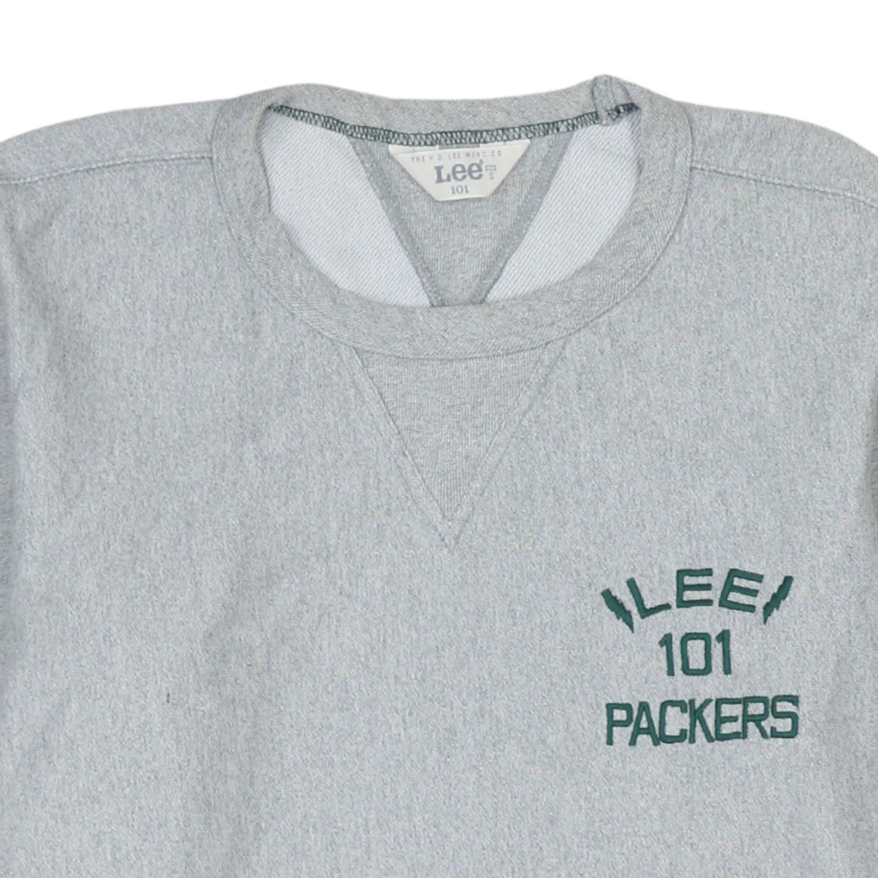 Lee 101 Grey Men's S Pullover Sweatshirt Embroidered Logo
