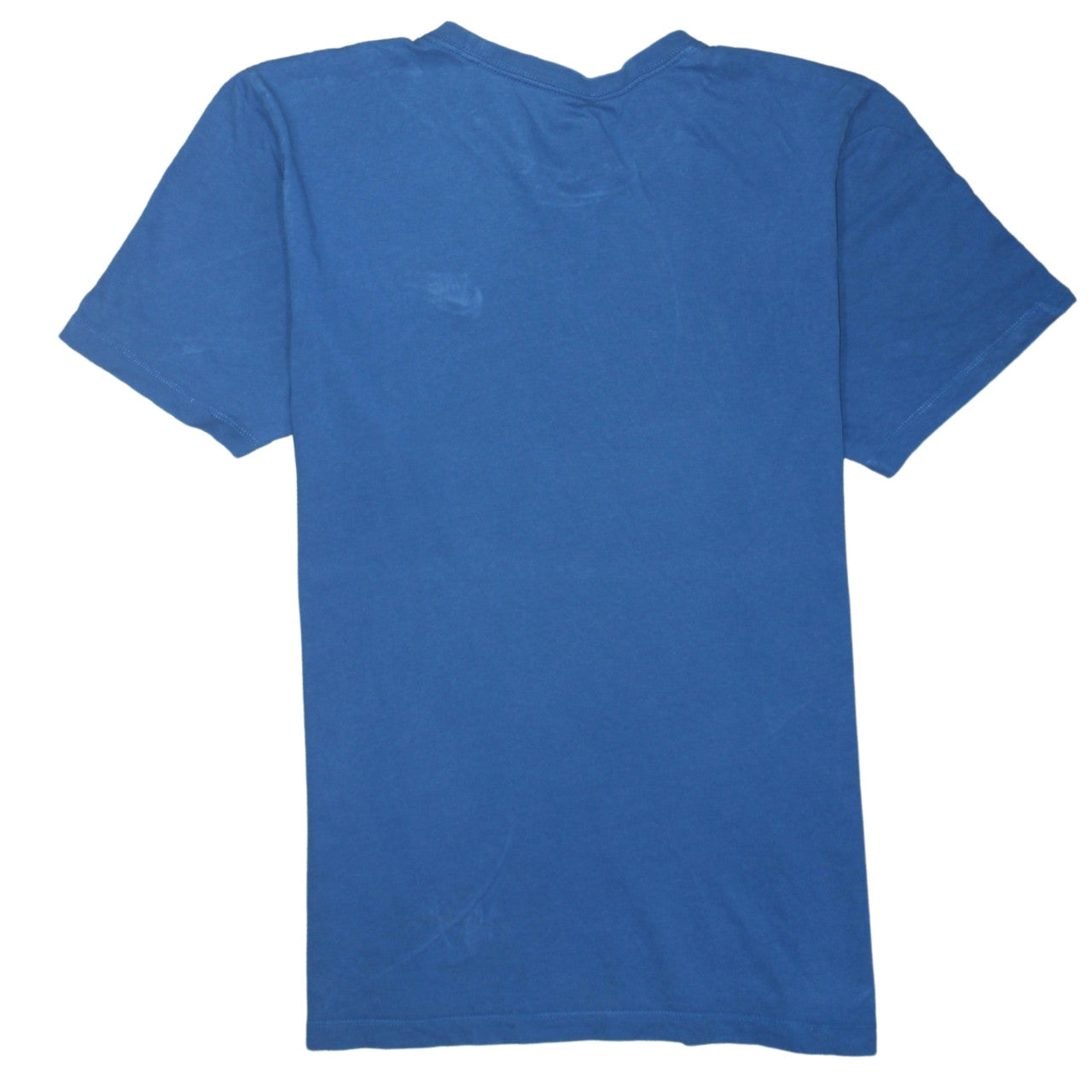 Nike Men Blue Crew Neck Cotton T-Shirt Size M
