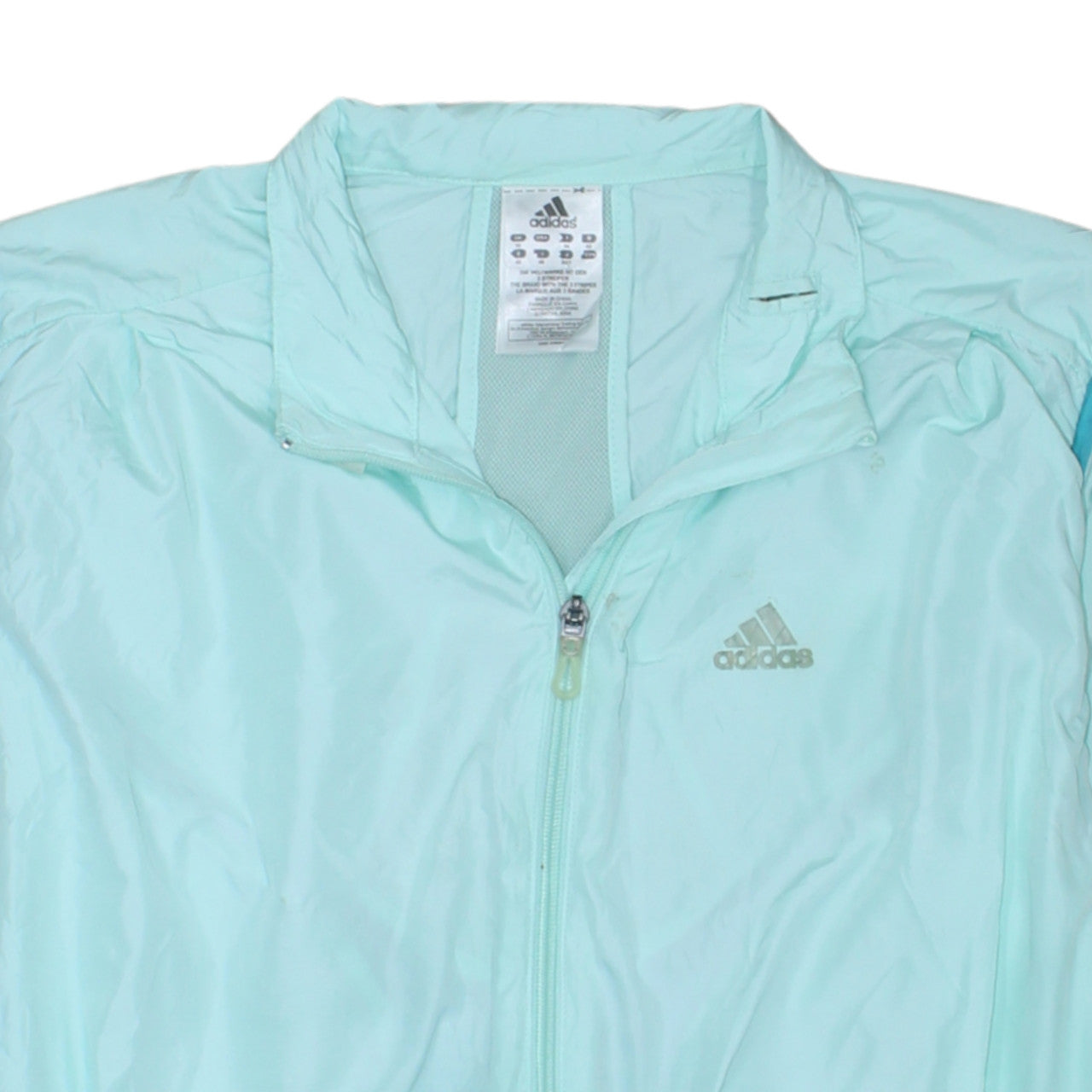 Adidas Women's Blue Lightweight Windbreaker Jacket Size 16