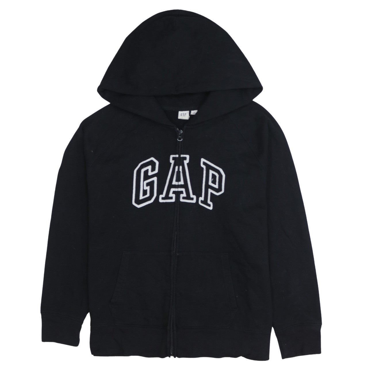 GAP Women Black XL Full Zip Hoodie Sweatshirt with Logo