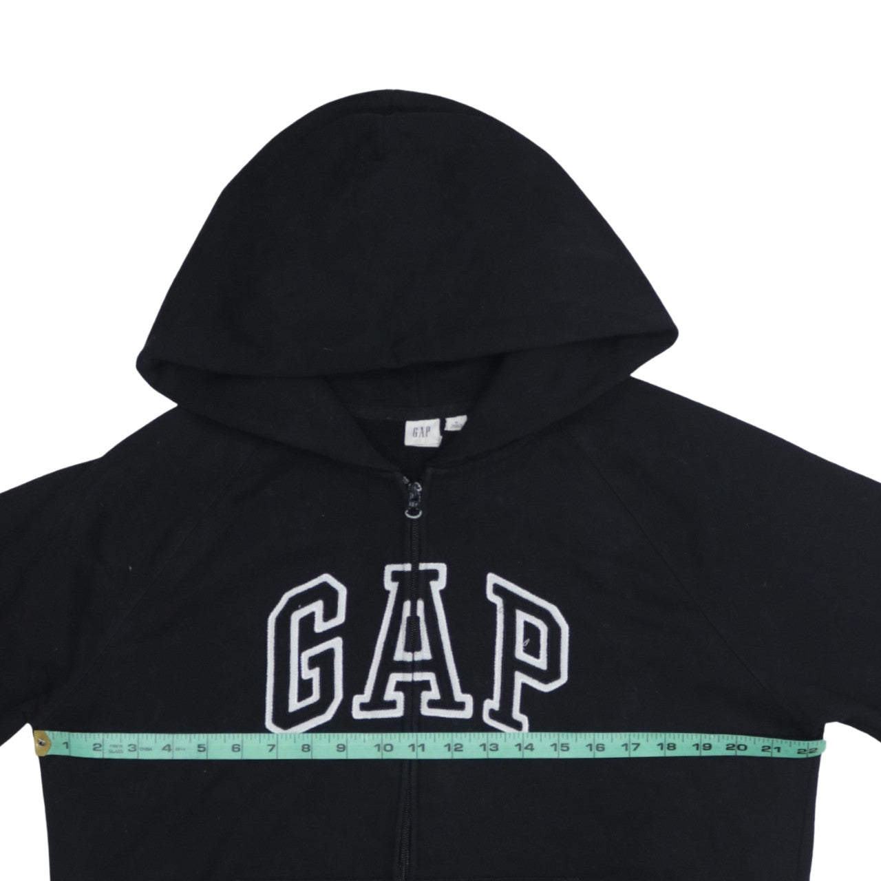 GAP Women Black XL Full Zip Hoodie Sweatshirt with Logo