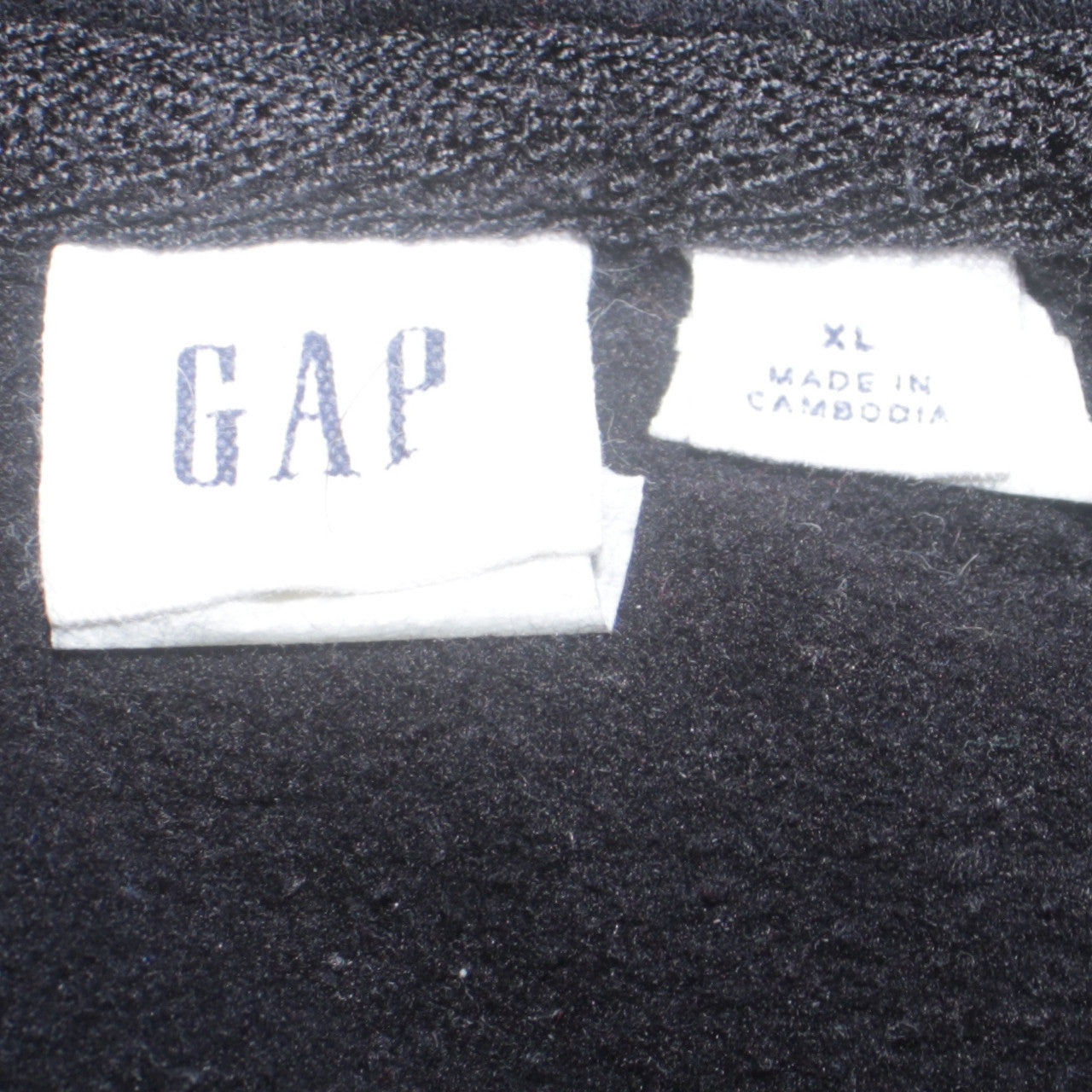 GAP Women Black XL Full Zip Hoodie Sweatshirt with Logo
