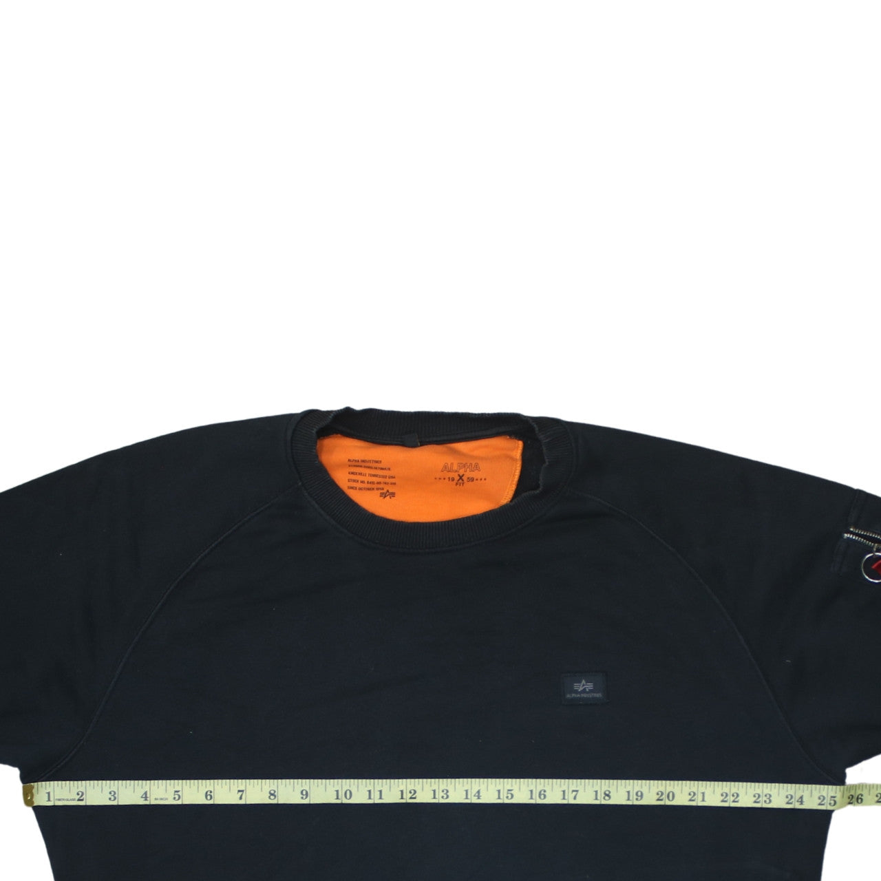 Alpha Industries Men's Black Crew Neck Sweatshirt XS Pullover