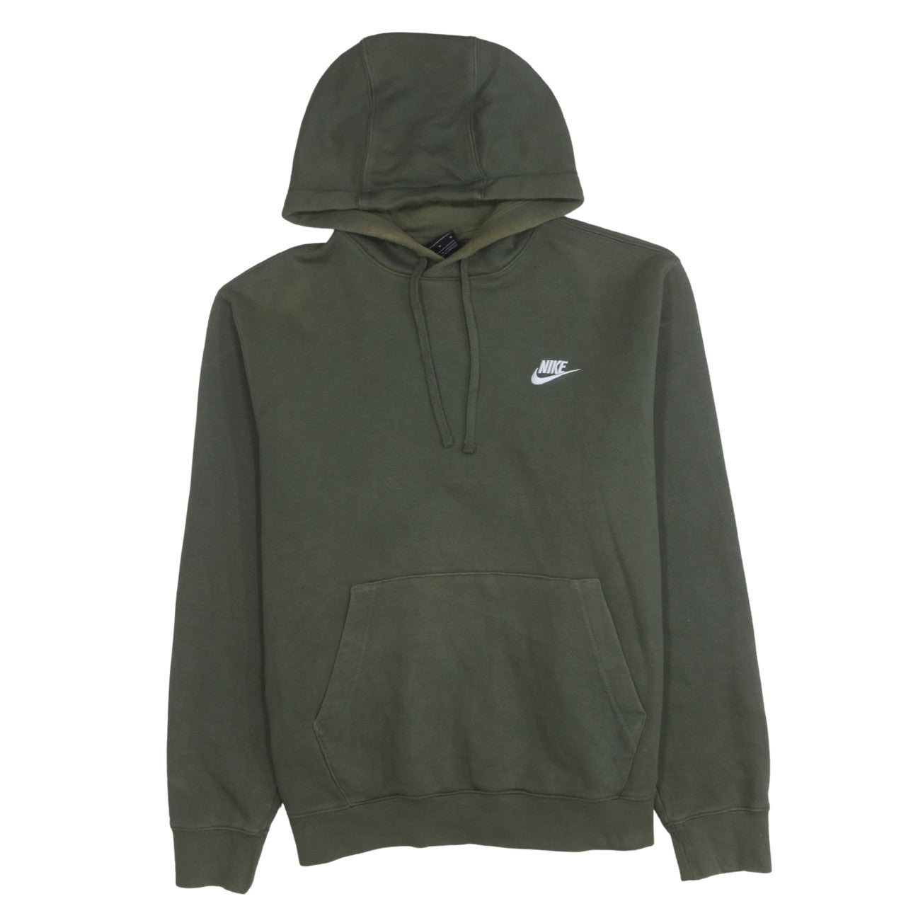 Nike Men's Green Pullover Hoodie Size M Classic Logo Sweatshirt