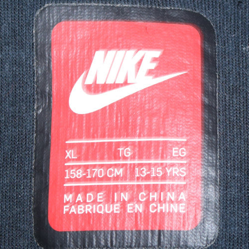 Nike Boys Black Full Zip Hooded Sweatshirt XL 13-15 Years Fleece Jacket