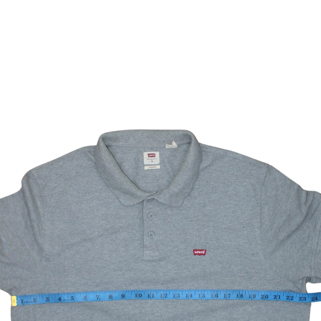 Levi's Men's Grey XL Polo Shirt Classic Cotton Casual