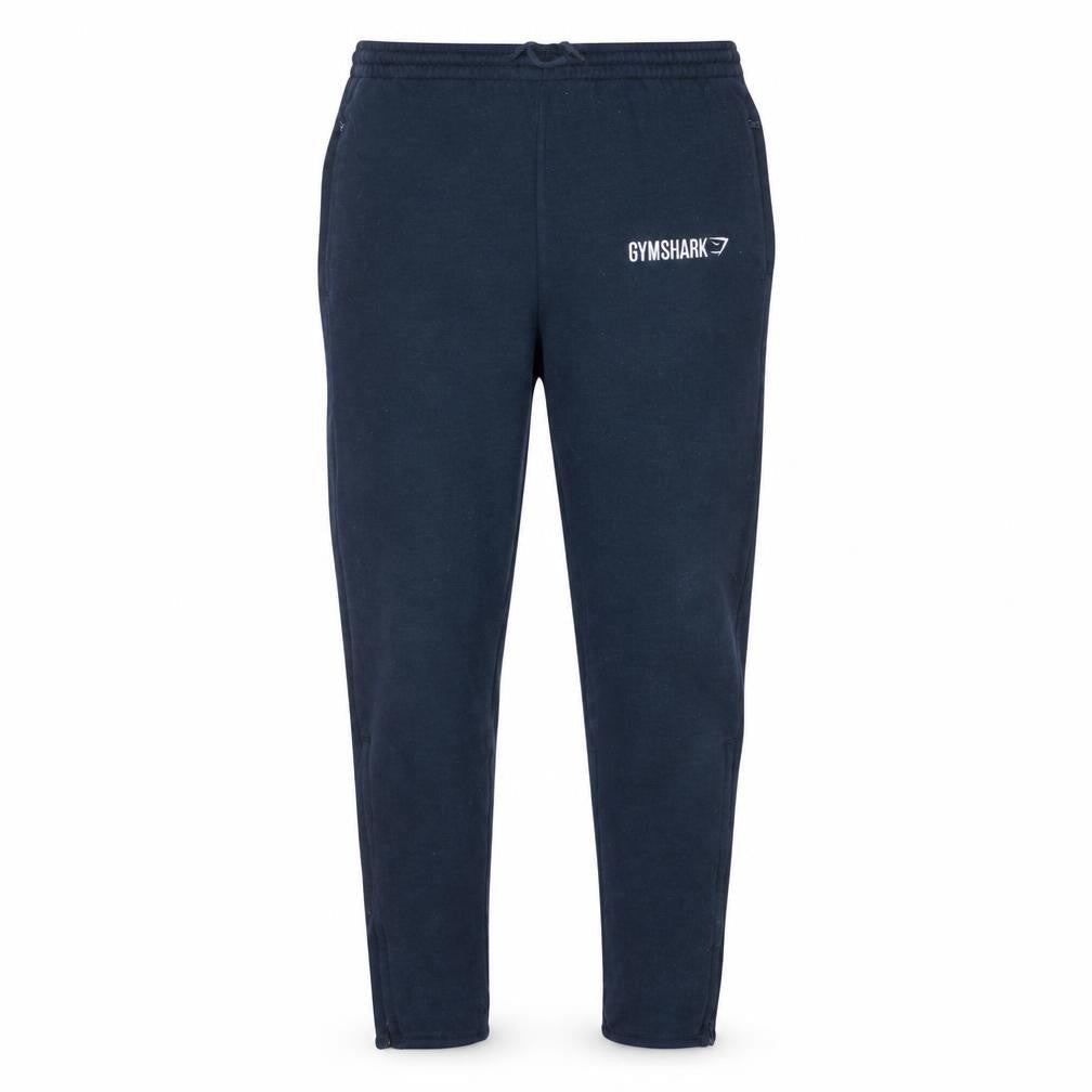 Gymshark Men Blue Slim Fit Joggers S Tapered Stretch Activewear